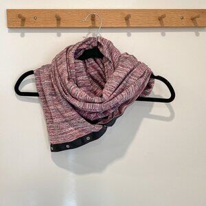 Lululemon Pink Vinyasa Scarf with Snap Buttons